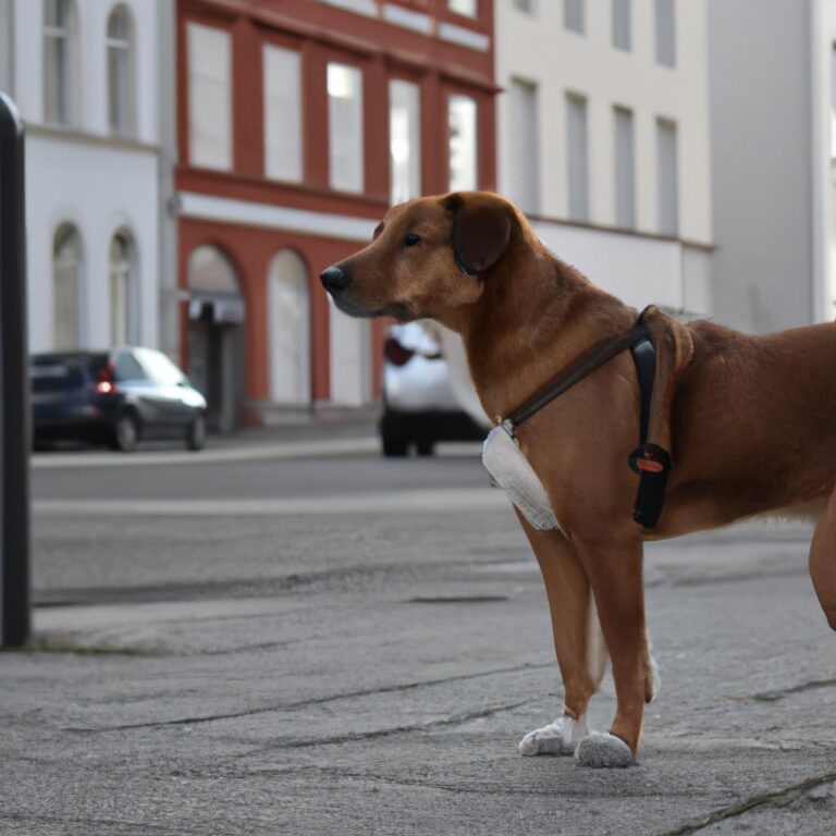 Hund in der City