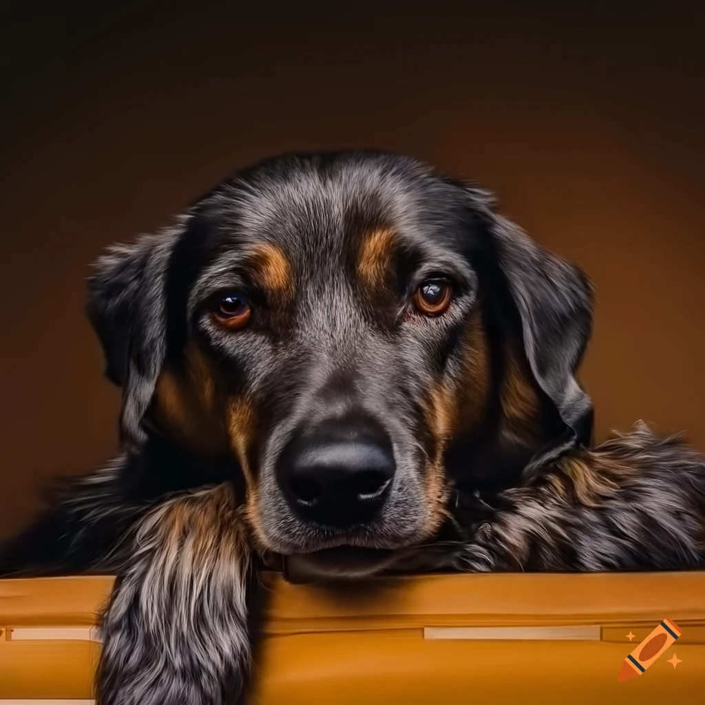 Foto: entspannter Hund mit glänzendem Fell